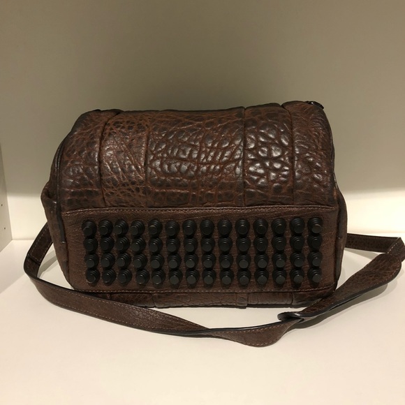 Alexander Wang Rockie Stud Bag Burgundy - Picture 4 of 8